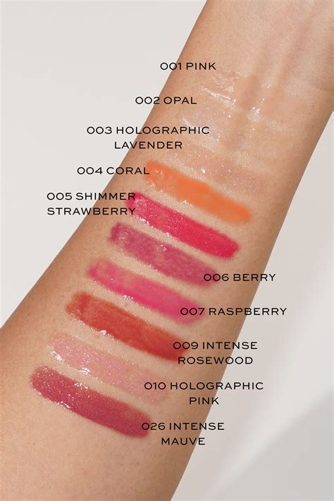 dior addict lip polish swatches|Dior Addict lip glow shades.